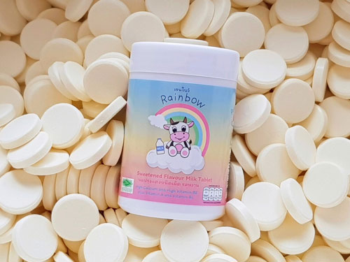 Rainbow Milk Tablet รับตัวแทนจำหน่ายผลิตภัณฑ์นมอัดเม็ด