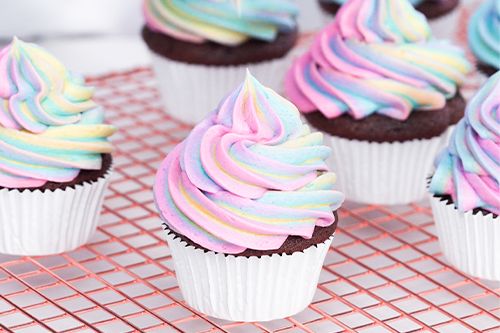 สูตร Rainbow Cupcake