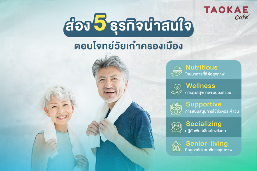 ส่อง 5 ธุรกิจน่าสนใจ ตอบโจทย์วัยเก๋าครองเมือง
