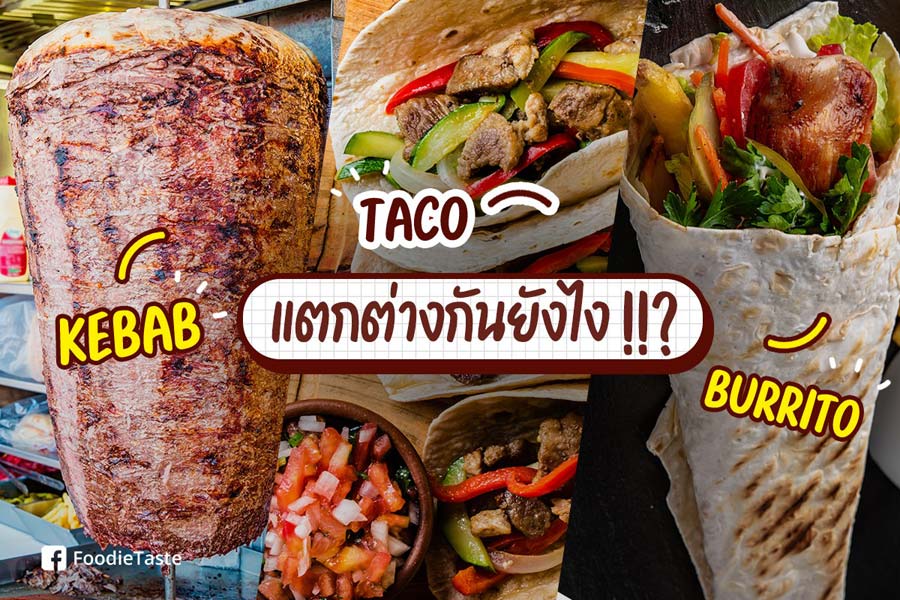 มาทำความรู้จักกับ Kebab, Taco และ Burrito