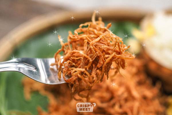 เนื้อจระเข้ฝอยกรอบ Crispy Meet (50 g.) ทานคู่กับอาหารอื่น ๆ ได้หลากหลาย