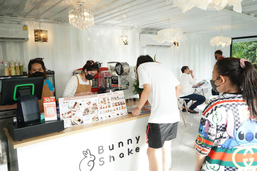 แฟรนไชส์ Bunny Shake Cafe สาขาบ้านอำเภอ บางละมุง
