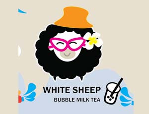 White Sheep Bubble Milk Tea แกะขาวชานมไข่มุก