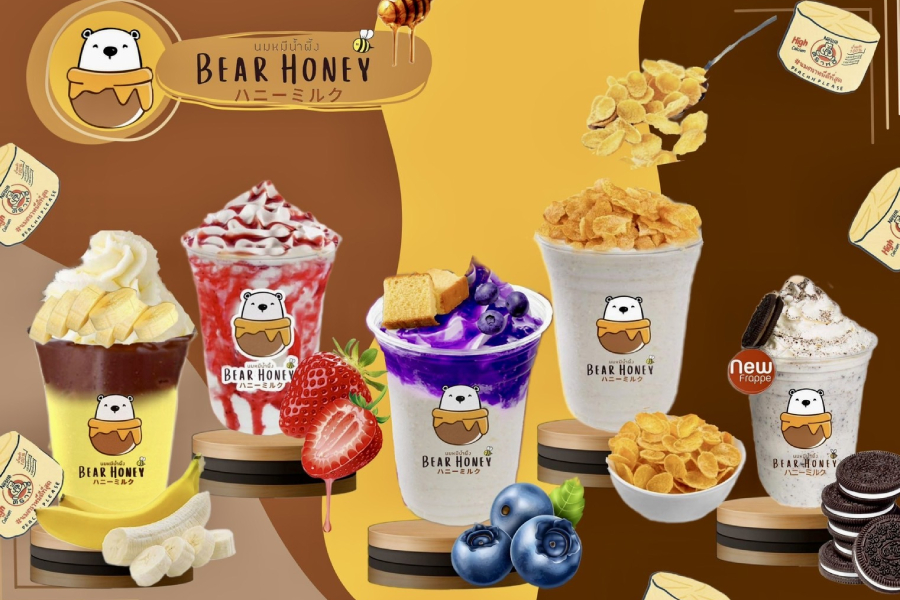 แฟรนไชส์ Bear Honey นมหมีปั่นล้วนๆ ベアミルク