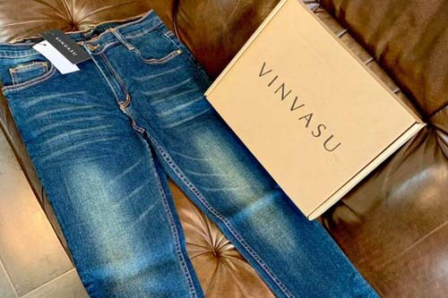 Vinvasu Denim กางเกงยีนส์ผ้ายืดใส่สบายมาก รับตัวแทนจำหน่ายกางเกงยีนส์