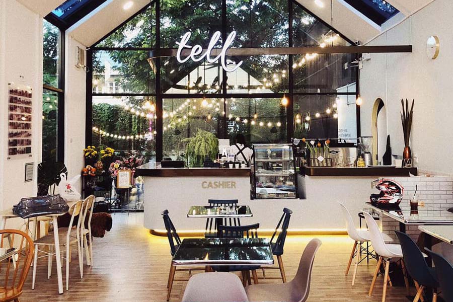 Tell Cafe ร้านคาเฟ่ Chic Chic อาหารและเครื่องดื่ม ย่านรามคำแหง