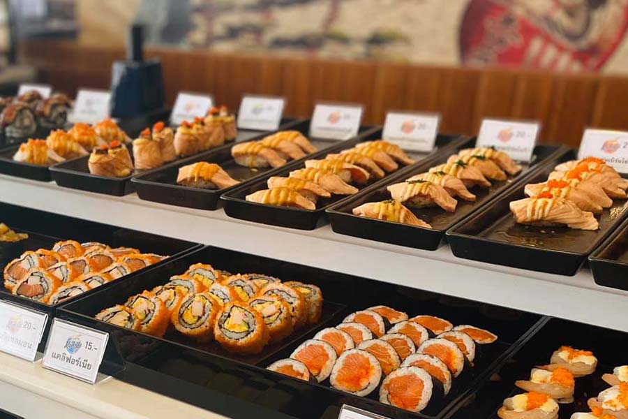 Kansai Sushi ร้านซูชิ ปลาดิบ ข้าวญี่ปุ่นหน้าต่าง ๆ ร้านอาหารญี่ปุ่น ลพบุรี