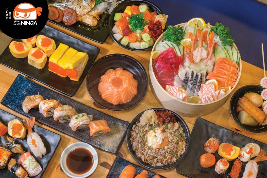 Sushi Ninja ซูซินินจา แฟรนไชส์ร้านซูชิ อาหารญี่ปุ่น เริ่มต้นคำละ 10 บาท