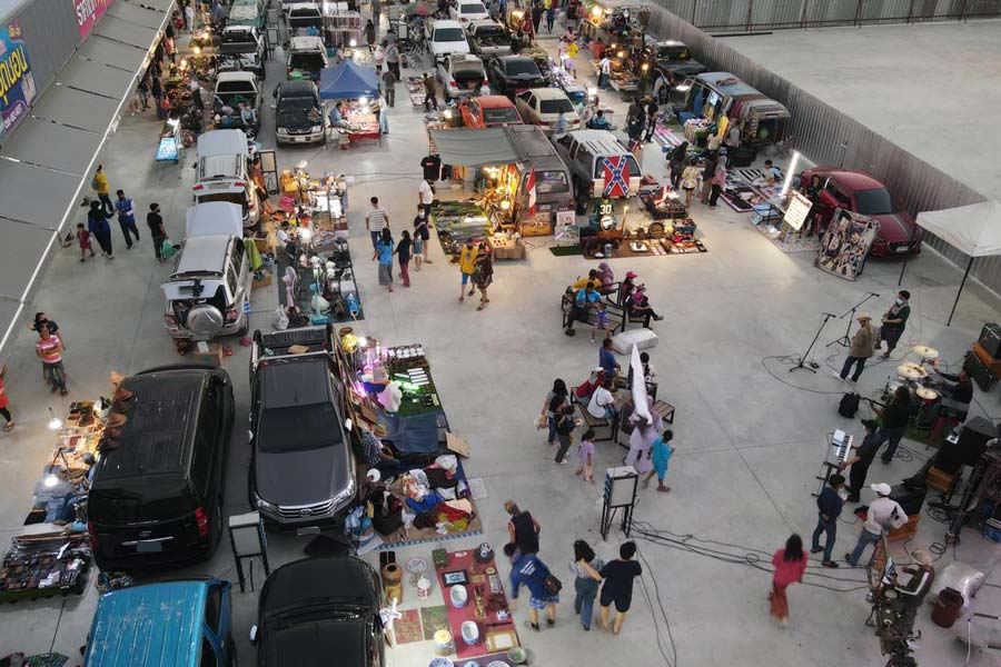 ตลาด 89 เซ็นเตอร์ ตลาดนัดเปิดใหม่ ติดถนนใหญ่ Night Market หนองจอก