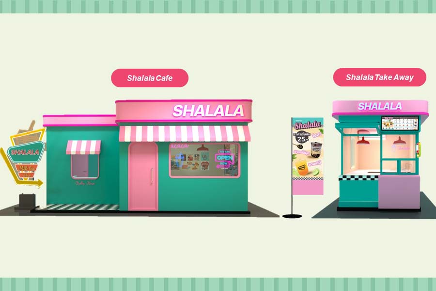 Shalala ชาลาล่า แฟรนไชส์เครื่องดื่มชานมไข่มุก ตกแต่งร้านไม่เหมือนใคร