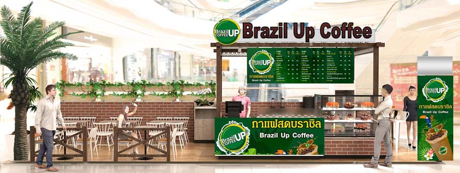 Brazil Up Coffee แฟรนไชส์กาแฟสด เม็ดกาแฟจากบราซิล ไม่เก็บรายปี