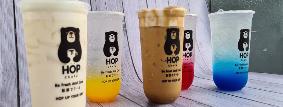 Hop Chafe ฮ็อป ชาเฟ แฟรนไชส์ชานมไข่มุก 20 บาท ราคาเดียว ฟรีไข่มุก