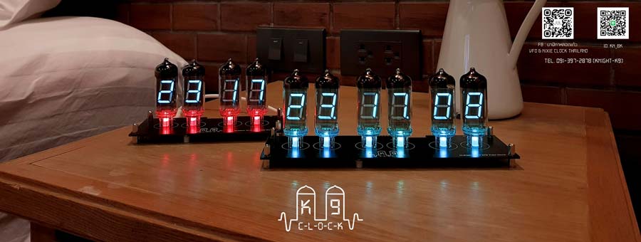 นาฬิกาหลอดแก้ว VFD & Nixie Clock Thailand