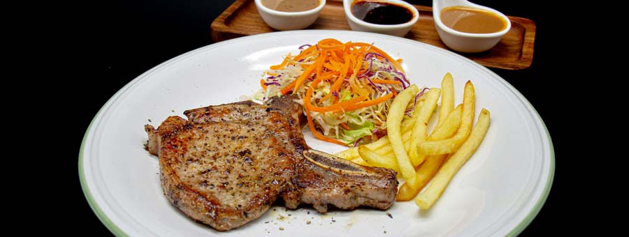 กันเอง Steak House ร้านสเต็ก ข้าวหน้าเนื้อ สปาเก็ตตี้ สลัด ย่านดอนเมือง