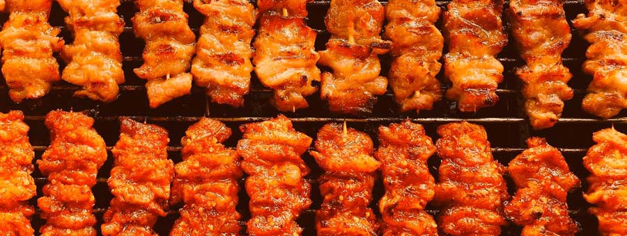 มหาศาล หมูย่างรสเด็ด เผ็ดไฟลุก หมูปิ้งรสเผ็ดและแจ่วมะขามรสเด็ด