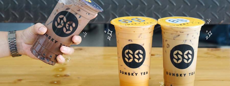 SUNSKY TEA แฟรนไชส์เครื่องดื่มชานมไข่มุก คืนทุนเร็ว เมนูชานมหลากหลาย