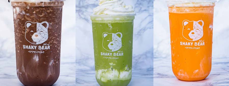 SHAKY BEAR เช็คกี้ แบร์ แฟรนไชส์เครื่องดื่ม กาแฟ นมปั่น ชานม ชาเขียว