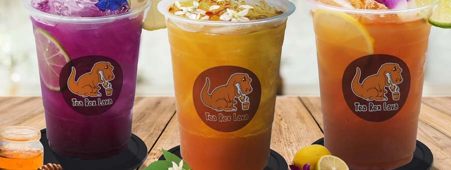 Tea Rex Lava แฟรนไชส์ชานมไข่มุกพ่นไฟ และเครื่องดื่มสมูทตี้ รสชาติอร่อย