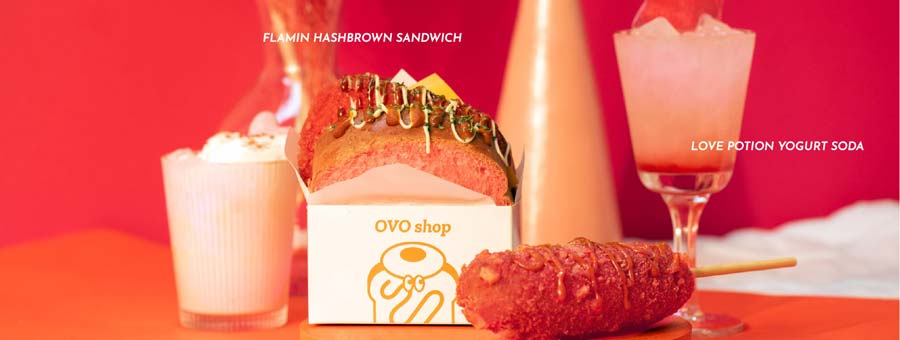 OVO Shop ร้านอาหารฟาสต์ฟู้ด แซนด์วิชอบสด สไตล์เกาหลี และอเมริกัน