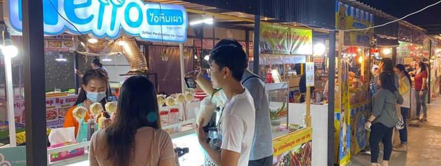Rangsit Night Market รังสิต ไนท์ มาร์เก็ต ตลาดนัดกลางคืน รังสิต คลอง 1