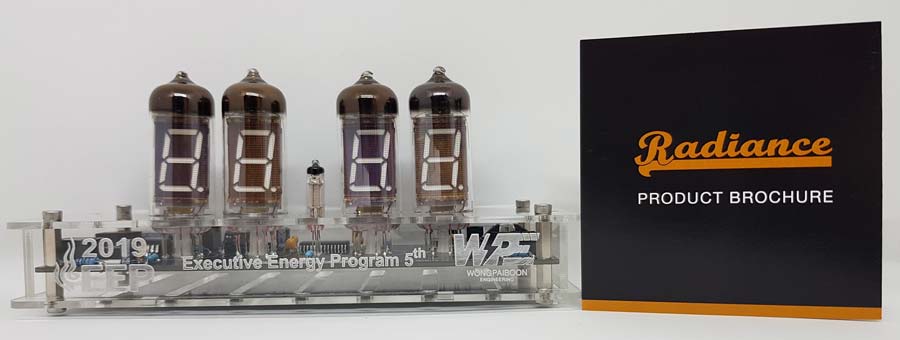 นาฬิกาหลอดแก้ว VFD & Nixie Clock สไตล์แนววินเทจย้อนยุค ของตกแต่งบ้าน