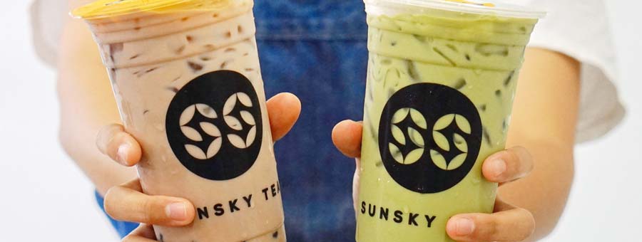 SUNSKY TEA แฟรนไชส์เครื่องดื่มชานมไข่มุก คืนทุนเร็ว เมนูชานมหลากหลาย