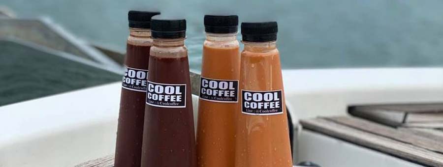 Cool Coffee แฟรนไชส์กาแฟสด รูปแบบเคลื่อนที่ รถพ่วงกับมอเตอร์ไซต์