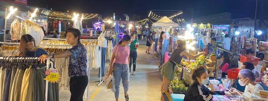 Rangsit Night Market รังสิต ไนท์ มาร์เก็ต ตลาดนัดกลางคืน รังสิต คลอง 1