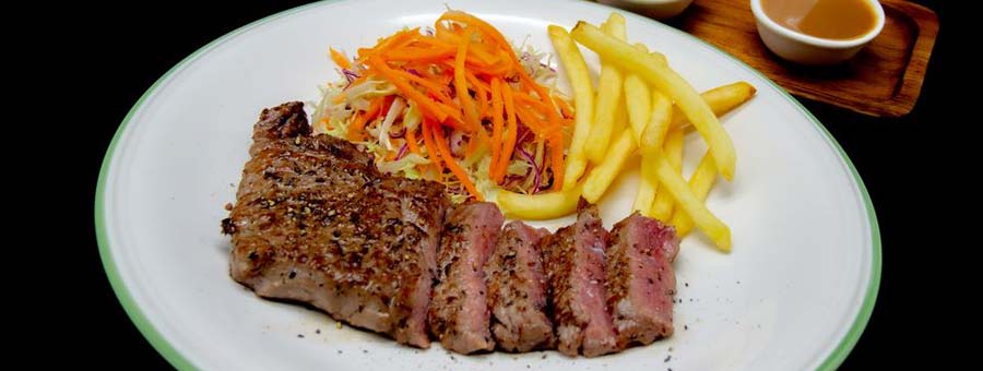 กันเอง Steak House ร้านสเต็ก ข้าวหน้าเนื้อ สปาเก็ตตี้ สลัด ย่านดอนเมือง