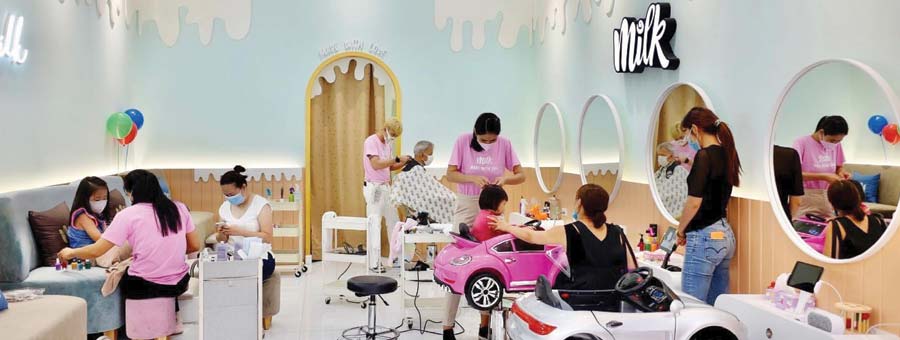 Milk Kids Salon & Nails แฟรนไชส์ร้านซาลอนสำหรับครอบครัว และเด็ก