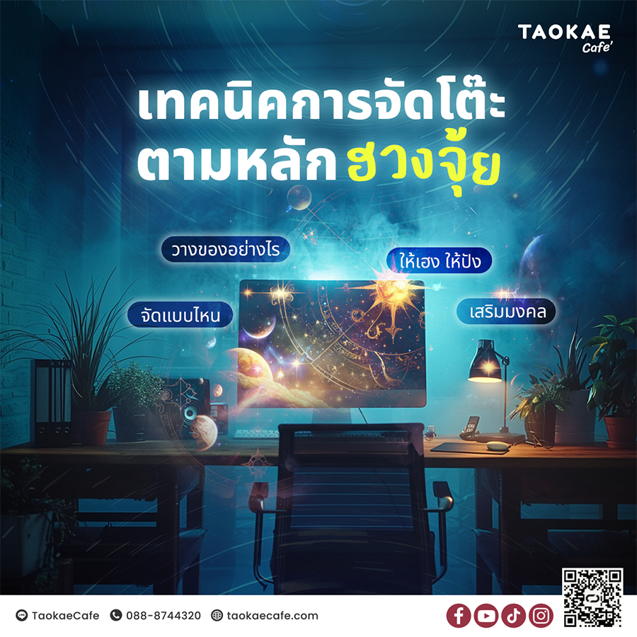 เทคนิคการจัดโต๊ะตามหลักฮวงจุ้ย  จัดแบบไหน วางของอย่างไร ให้เฮง ให้ปัง เสริมมงคล