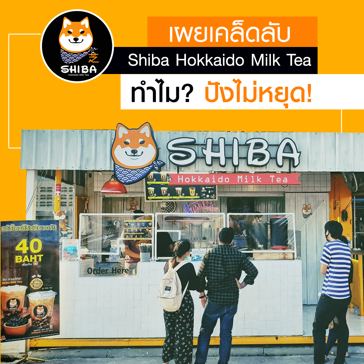 เครื่องดื่มชา ไขกลยุทธ์ Shiba Hokkaido Milk Tea ปังไม่หยุด!