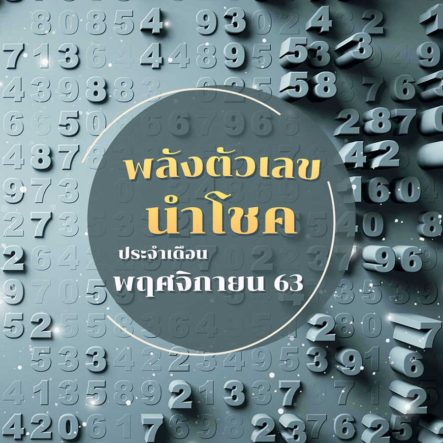 พลังตัวเลข เลขปั๊วะนำโชค ประจำเดือน พฤศจิกายน 63