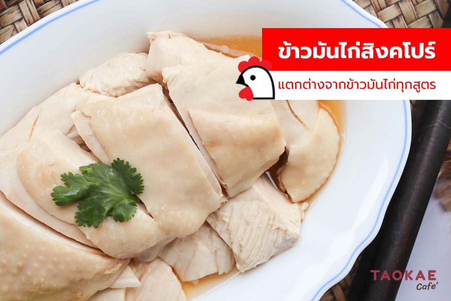 ข้าวมันไก่สิงคโปร์ ความเหมือนที่แตกต่างจากข้าวมันไก่ทุกสูตร